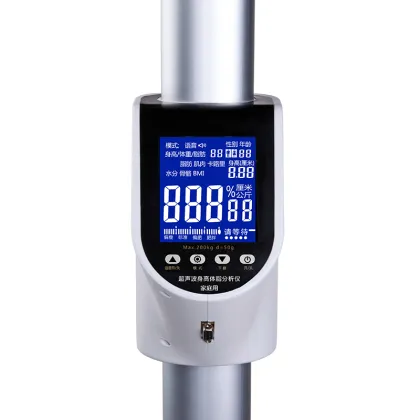 Smart BMI Scale with Height Measure, Weight, Fat Tracking, Wireless Digital Scale with BT and RS232 Function
