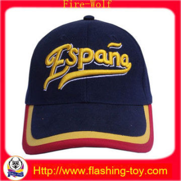 Logo Flashing Led Cotton Cap, Embroidery Mens Hats Hl-b5116