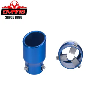Universal Stainless Steel Auto Exhaust Muffler Tips with Chrome Trim: Modified Exhaust Pipes & Tips