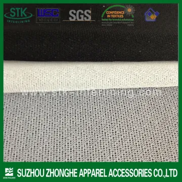 Circular knitting polyester fusible interlining for coat