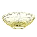 Gold Plating Stainless Steel Fruit Storage Basket