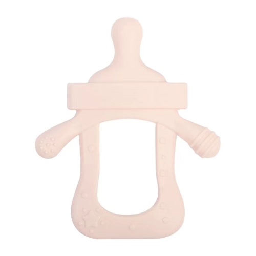 Milk Bottle Design Toy Pacificier Clip Silicone Teether