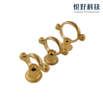 Morsetti per tubi in PVC in ottone lucido da 15-54 mm