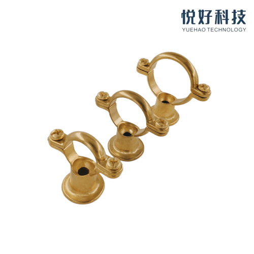 Morsetti per tubi in PVC in ottone lucido da 15-54 mm