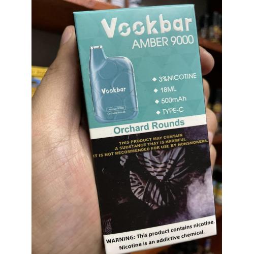 Vookbar Amber 9000パフ使い捨て蒸気卸売