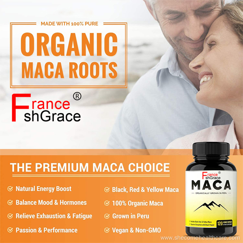 maca capsules Gluten Free Formula maca root capsules