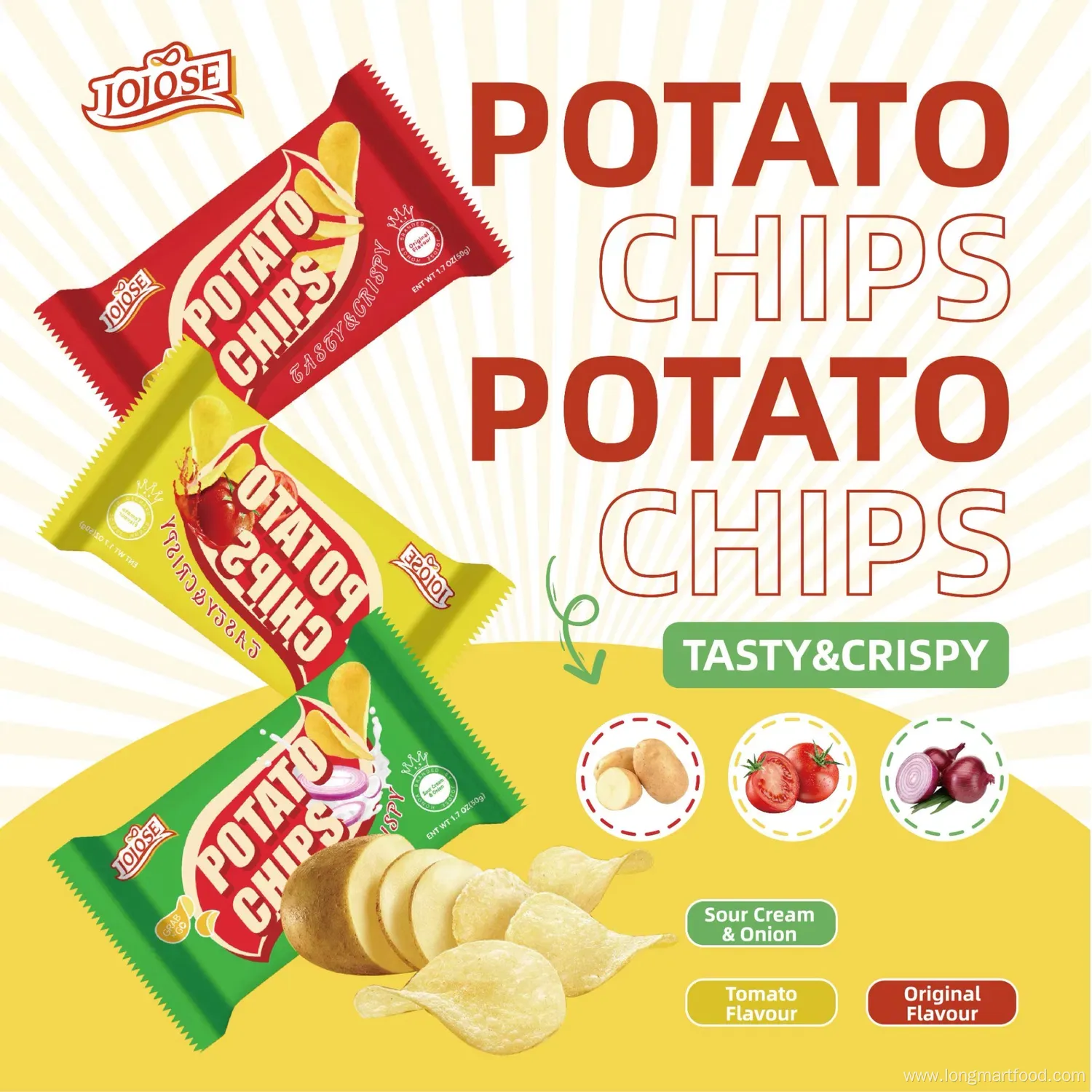 Jojose Brand Halal ISO HACCP BRC FDA Approved Salty Snacks