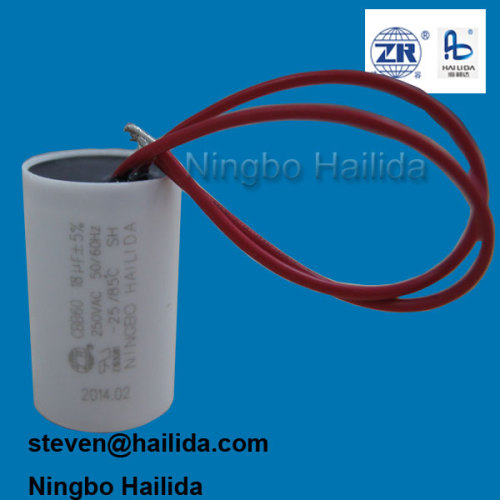 18uf Cbb60 Water Pump Capacitor, High Quality 18uf Cbb60 Water Pump