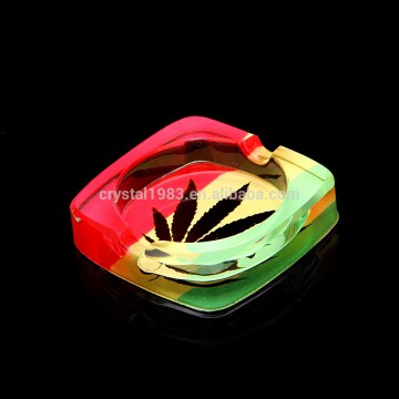 New Design Hotel Crystal Decoration Clear K9 Modern Colorful Elegant Crystal Ashtray