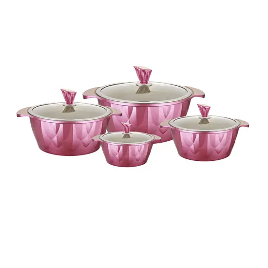 Green Style dessini Kitchenware Casserole Set 3003 - High Quality Aluminum Cookware for Mideast Market