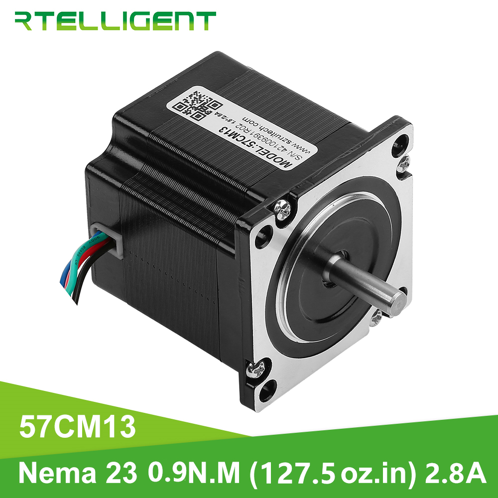 Rtelligent NEma 23 Stepper Motor 57mm 6.35mm dia flange 0.9N.M 9NCM 9kgf.cm