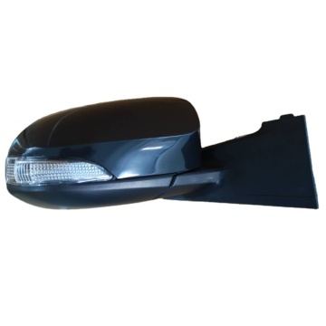 7 Lines Lamp Electric Fold Car Side Door Mirror - Black for Vitz (2011-2014)