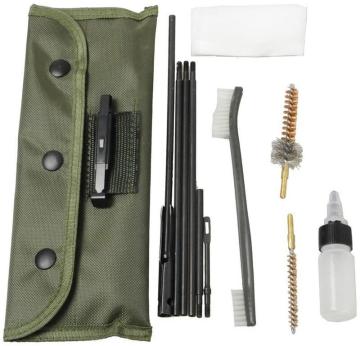 Gun Cleaning Kit: Portable Pouch with 12pcs Tools, Including Cleaning Brush and Empty Oil Bottle - Perfect Hunting Accessories