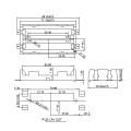 Battre de batteries en plastique / Boîte de rangement de batterie / support de batterie pour 18650-2