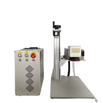 Haotian 100W JPT Mopa Feeltek 3D Dynamic Fiber Laser Marking Machine with Quartz Lens