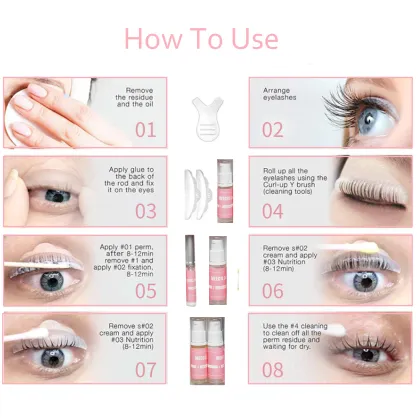 Custom Lash Lift Set: High Quality Eyelash Lift Kit for Private Label Eyelash Perm