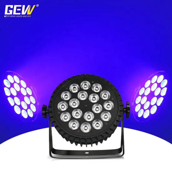 Guangzhou Indoor LED Effect 6in1 LED Flat Par Light with Flight Case