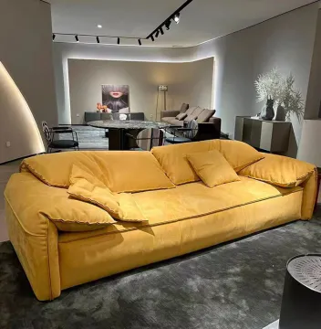 Italian Design Luxury Velvet Fabric Living Room Sectional Sofa Set