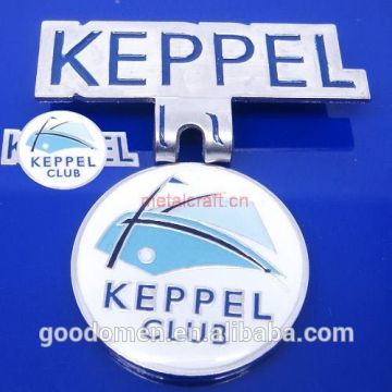 custom golf hat clip/ metal hat clip/ golf ball marker