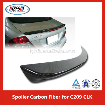 Black CF Carbon Rear Trunk Spoiler Fit For B ENZ CLK C209