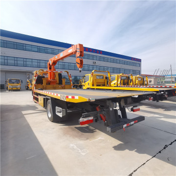 Dongfeng Dorica Flat Bed Tow Truck with Crane