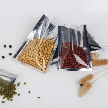 3-Side-Seal Sample Sachets For Packaging Tea Plastic Aluminum Foil Laminated Heat Seal Coffee Three Side Seal Bag Pouches