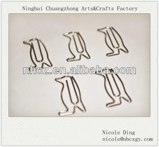 Penguin Metal Paper Clips