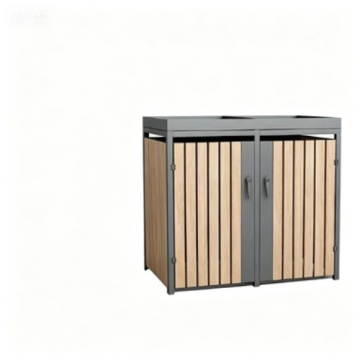 Durable Metal Trash Receptacle for Parks and Malls
