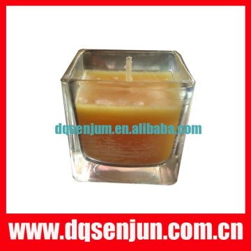 jar candle with color box ,gift scenetd candle,glass candle