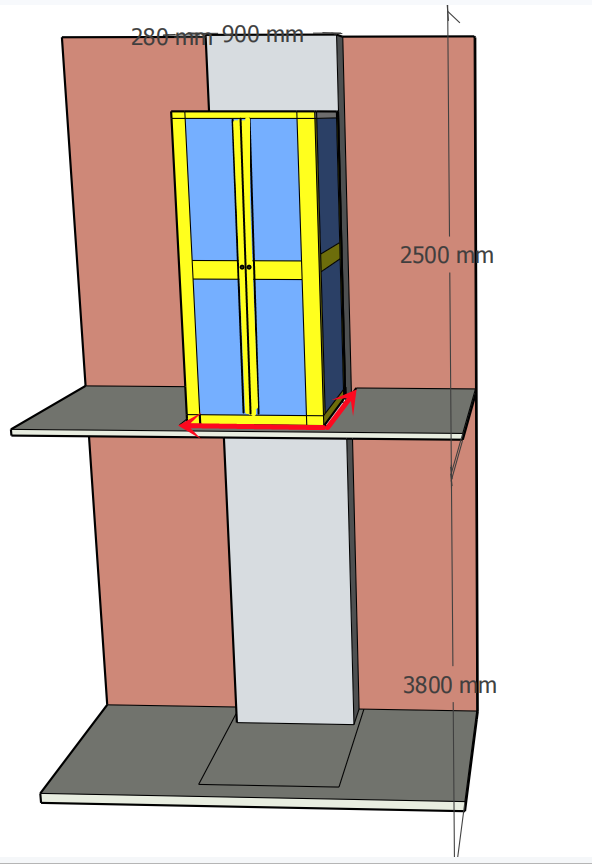 Nuevo ascensor casero diseñado/ascensor para el hogar venta caliente