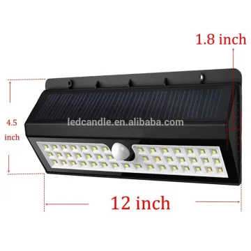 44 LED Detailed solar garden light parts hot sale solar gutter light