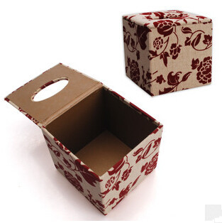 Square Fancy Clothing Facial Tissue Box