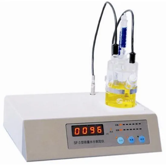 SF-3 Trace Water Content Meter: Karl Fischer Micro Moisture Analyzer