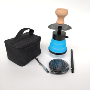 2019 new desgin high quality Premium aluminum silicone vase hookah shisha