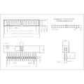 0.100" (2.54 mm) Male Box Header Connector H=9.0 DIP Straight Type Add Housing