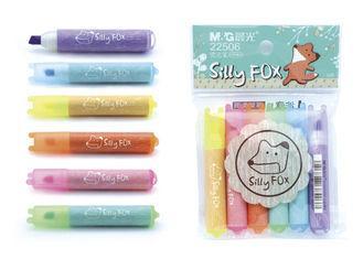 Fancy Silly Fox Green / Pink Ink Highlighter Marker , Fine