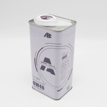 F-style 4L square tinplate can