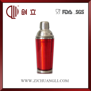 350ml สีแดงผนังคู่มินิพลาสติกค็อกเทลยางมะตอย