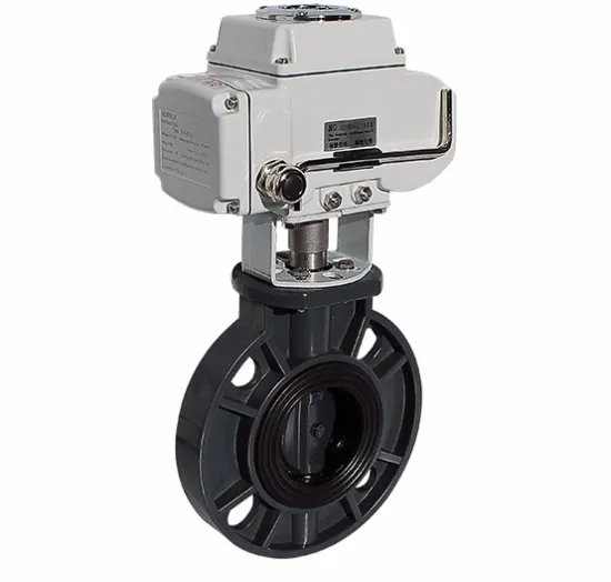 Wafer Type Electric Motorized Control Butterfly Valve