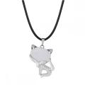 Crystal Luck Fox Necklace for Women Men Healing Energy Crystal Amulet Animal Pendant Gemstone Jewelry Gifts