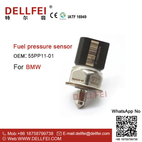 Sensor de presión del ferrocarril del aceite de combustible 55pp11-01 para BMW