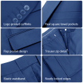 WYWK 2 Piece Men's Suit Wedding Party-Royal Blue-S