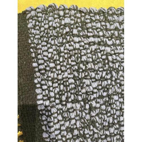 Синий джут изысканный коврик