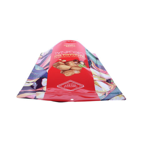 Plastic snack bag biscuit packaging with hang hole