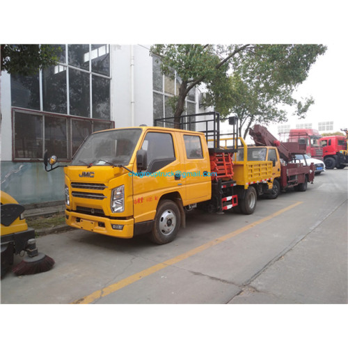 High rise aerial work platform operation truck