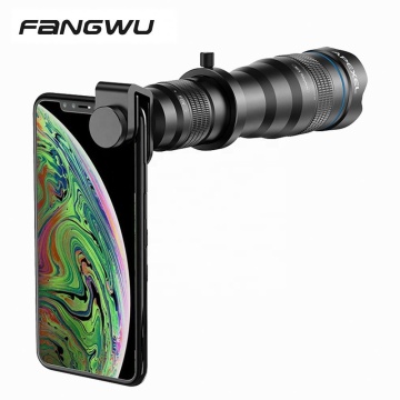 Pacote de acessórios para câmera de smartphone OEM: 36x Lens telescópios de telefoto, monocular e tripé de selfie para todos os telefones celulares