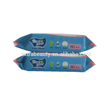 Private Label Antibacterial Flushable Organic Baby Wipes