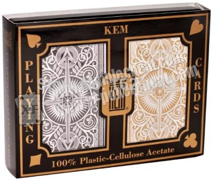 XF KEM Arrow Poker Size plastic playing cards| Wide Jumbo Index