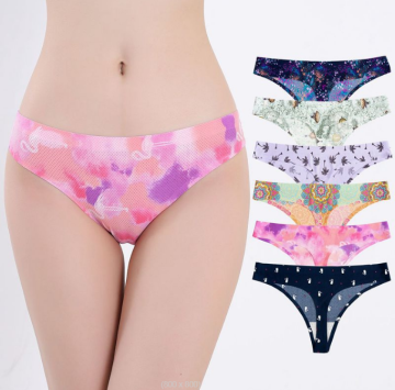 Ladies Low Waist Seamless No Show Invisible Panties