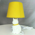 Cartoon cat base fabric shade table lamp